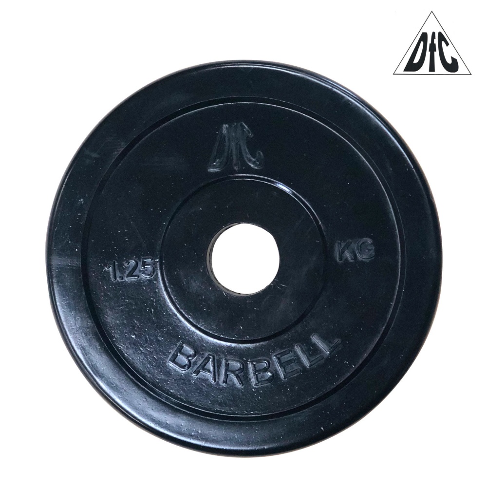 DFC 1.25 обрезиненный из каталога дисков для штанги с посадочным диаметром 26 мм.  в Омске по цене 590 ₽