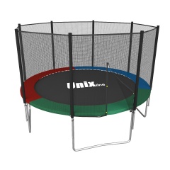 Unix Line Simple 8Ft / 244 см (Color) outside из каталога батутов с защитной сеткой в Омске по цене 15220 ₽