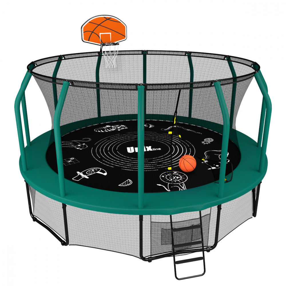 баскетбольный щит с кольцом для батута в Омске по цене 4890 ₽ в категории батуты Unix