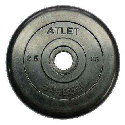 MB Barbell Atlet - 31 мм - 2.5 кг из каталога дисков для штанги с посадочным диаметром 30 мм.  в Омске по цене 574 ₽
