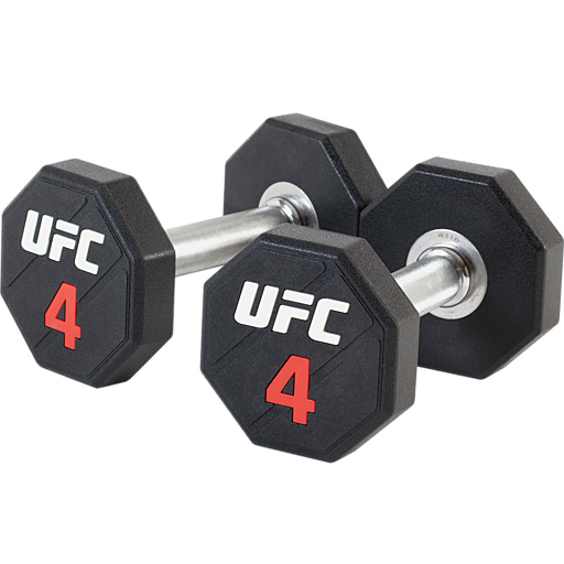 Обрезиненная гантель UFC 4 кг.
