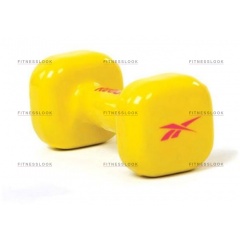 Reebok виниловая - 3 кг из каталога виниловых гантелей в Омске по цене 1360 ₽