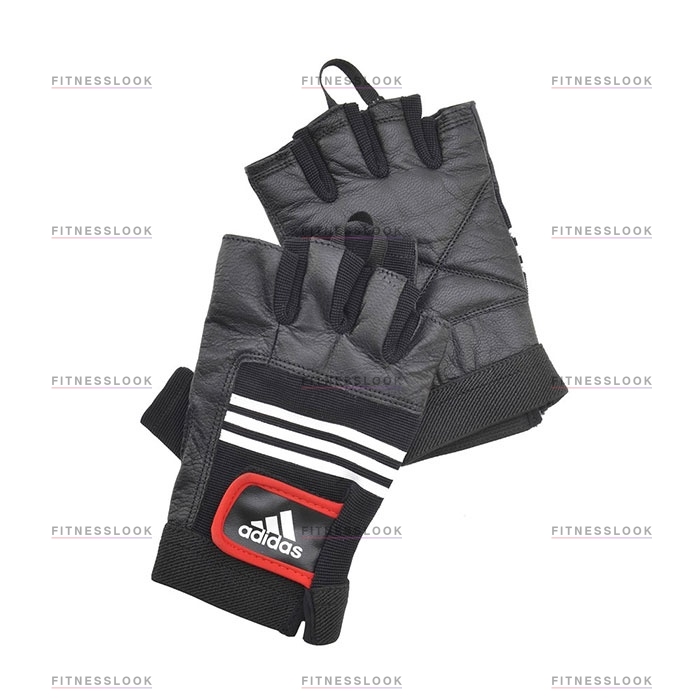 Adidas тяжелоатлетические - кожаные L/XL из каталога пар тренажерных перчаток в Омске по цене 2090 ₽