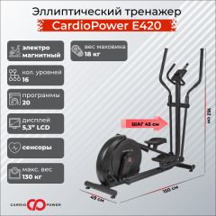 Эллиптический тренажер CardioPower E420 в Омске по цене 57900 ₽