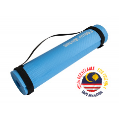 Original FitTools 6 мм голубой FT-MPM6LTB из каталога ковриков для йоги и фитнеса в Омске по цене 1280 ₽