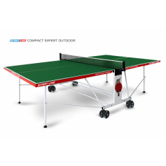 Всепогодный теннисный стол Start Line Compact EXPERT Outdoor 4 Зелёный в Омске по цене 42990 ₽