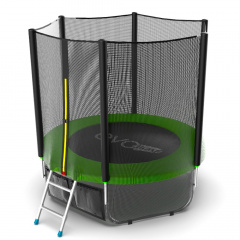 Батут с защитной сеткой Evo Jump External 6ft (Green) + Lower net в Омске по цене 20390 ₽