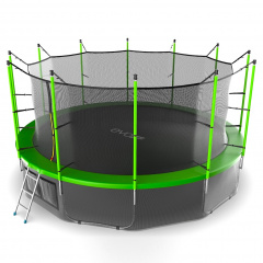 Батут с защитной сеткой Evo Jump Internal 16ft (Green) + Lower net в Омске по цене 56390 ₽