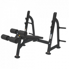Bronze Gym BR-1013 с отрицательным наклоном из каталога скамей со стойкой в Омске по цене 115990 ₽