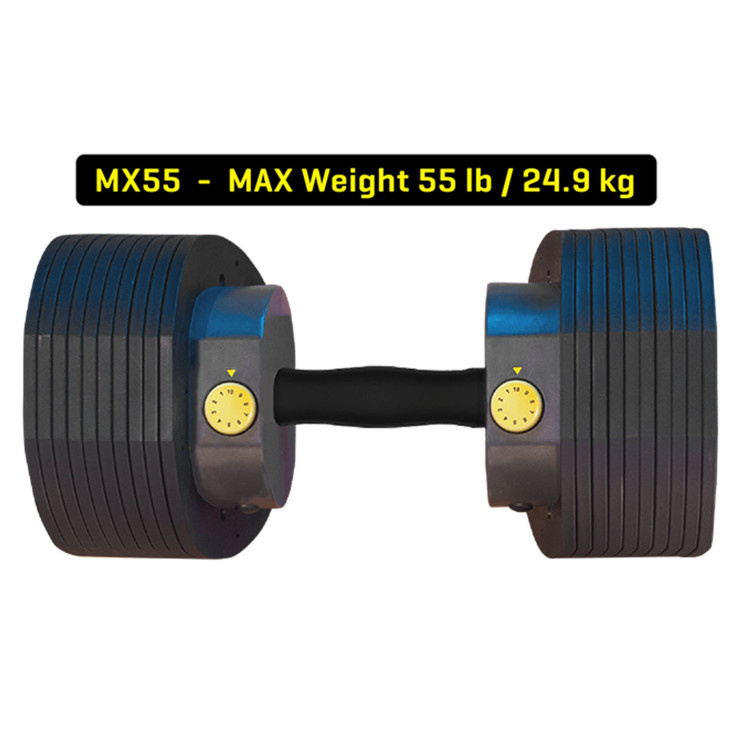 Разборная (наборная) гантель First Degree Fitness MX Select MX-55, вес 4.5-24.9 кг, 2 шт без стойки