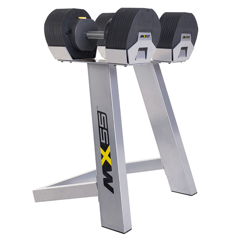 First Degree Fitness MX Select MX-55, вес 4.5-24.9 кг, 2 шт со стойкой из каталога разборных (наборных) гантелей в Омске по цене 79900 ₽