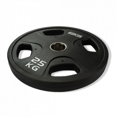 Bronze Gym обрезиненный черный 25 кг  BG-PA-PL-P250 из каталога дисков для штанги с посадочным диаметром 50 мм. в Омске по цене 8840 ₽