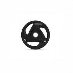 Ziva с уретановым покрытием, 15 кг ZVO-DCPU1615-GY из каталога дисков для штанги с посадочным диаметром 50 мм. в Омске по цене 4750 ₽
