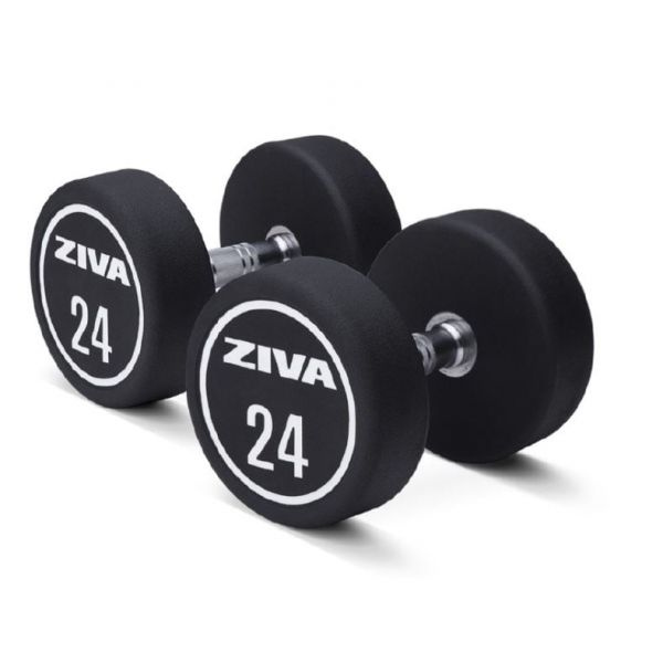 Ziva XP Urethane Dumbbell Set (5 pairs) 22-30 kg ZXP-DBPU8605 из каталога гантельных рядов в Омске по цене 354780 ₽