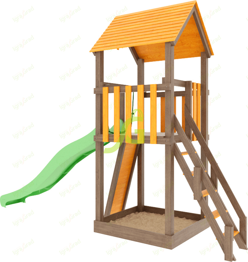Панда Фани Tower скалодром в Омске по цене 57700 ₽ в категории детские игровые комплексы Igragrad