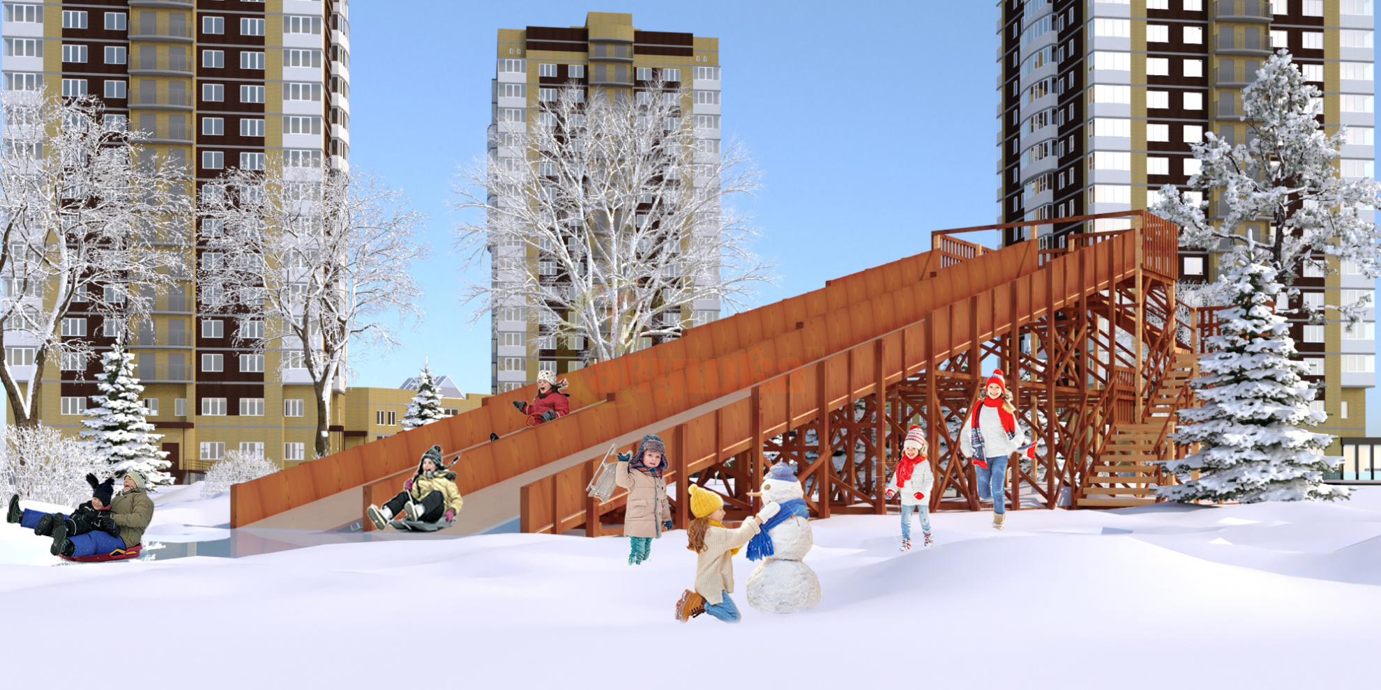 Зима 12 в Омске по цене 968499 ₽ в категории детские игровые комплексы Савушка