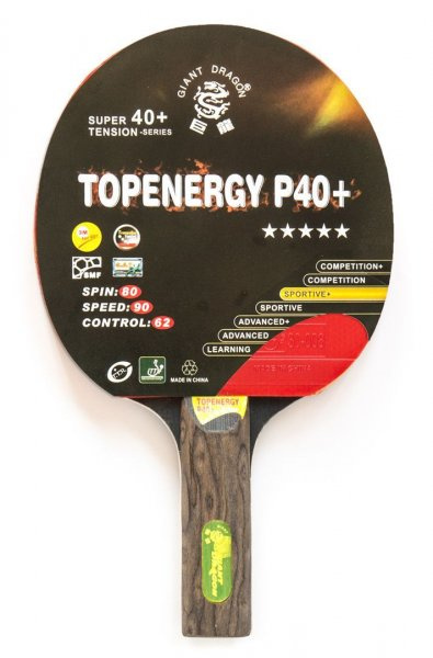 Giant Dragon Topenergy 5 Star New (прямая) из каталога ракеток для настольного тенниса в Омске по цене 910 ₽