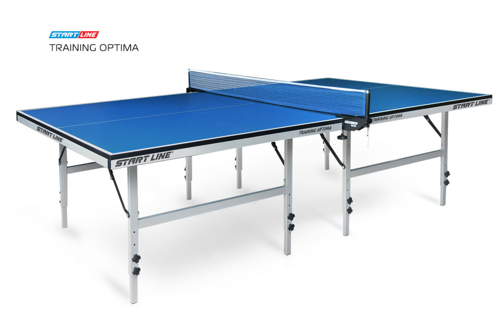 Start Line Training Optima blue с системой регулировки высоты из каталога теннисных столов для помещений в Омске по цене 28590 ₽