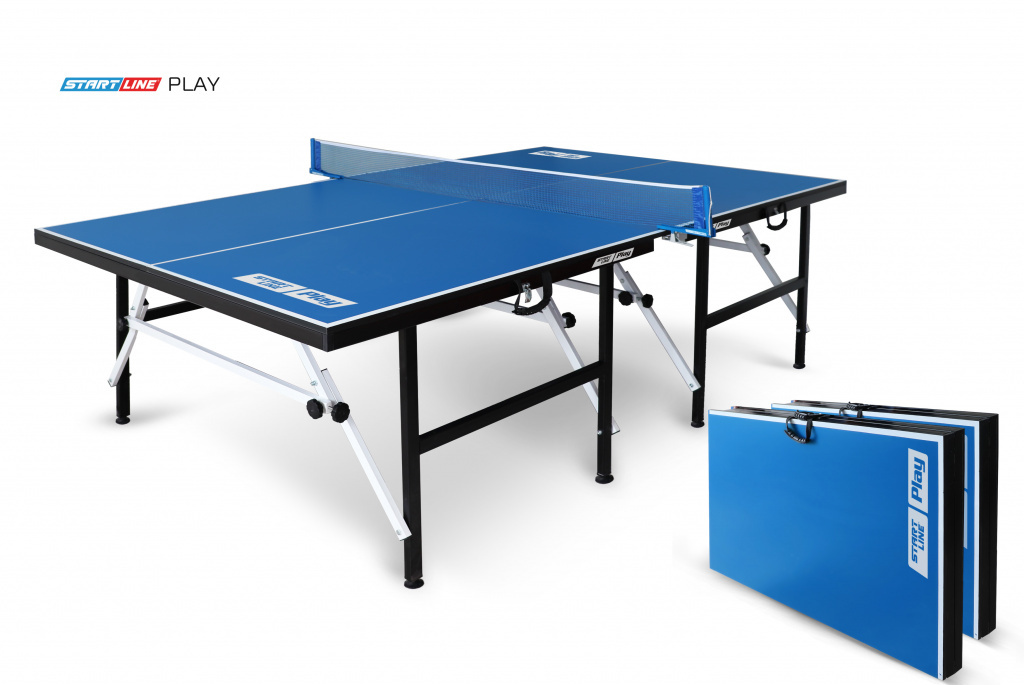 Start Line Play синий из каталога теннисных столов для помещений в Омске по цене 27990 ₽