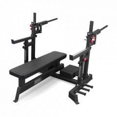 Bronze Gym AL-321 пауэрлифтерская с механизмом подъёма штанги из каталога скамей со стойкой в Омске по цене 97990 ₽