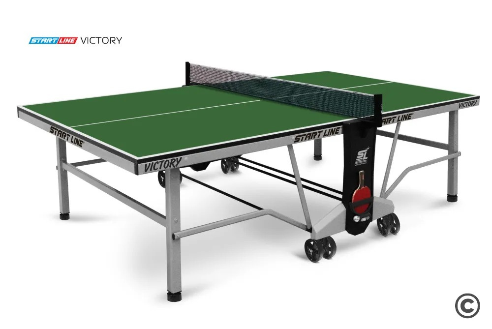 Start Line Victory  Indoor Зеленый из каталога теннисных столов для помещений в Омске по цене 49590 ₽