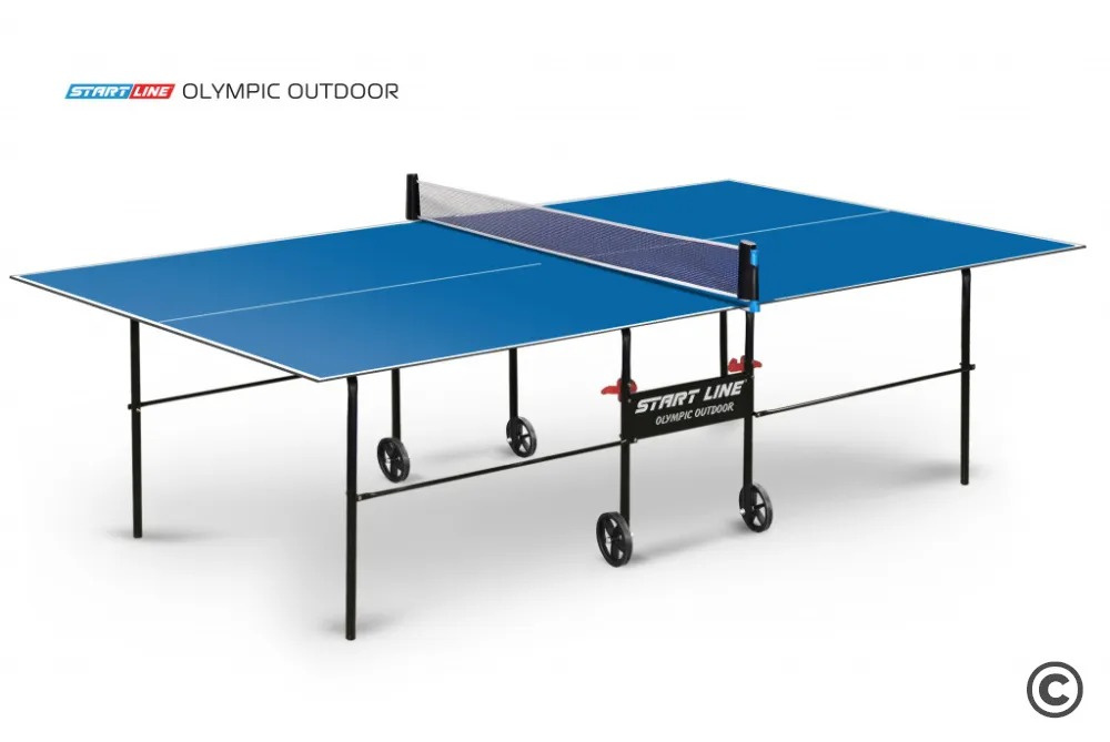 Start Line Olympic Outdoor Синий из каталога влагостойких теннисных столов в Омске по цене 33590 ₽
