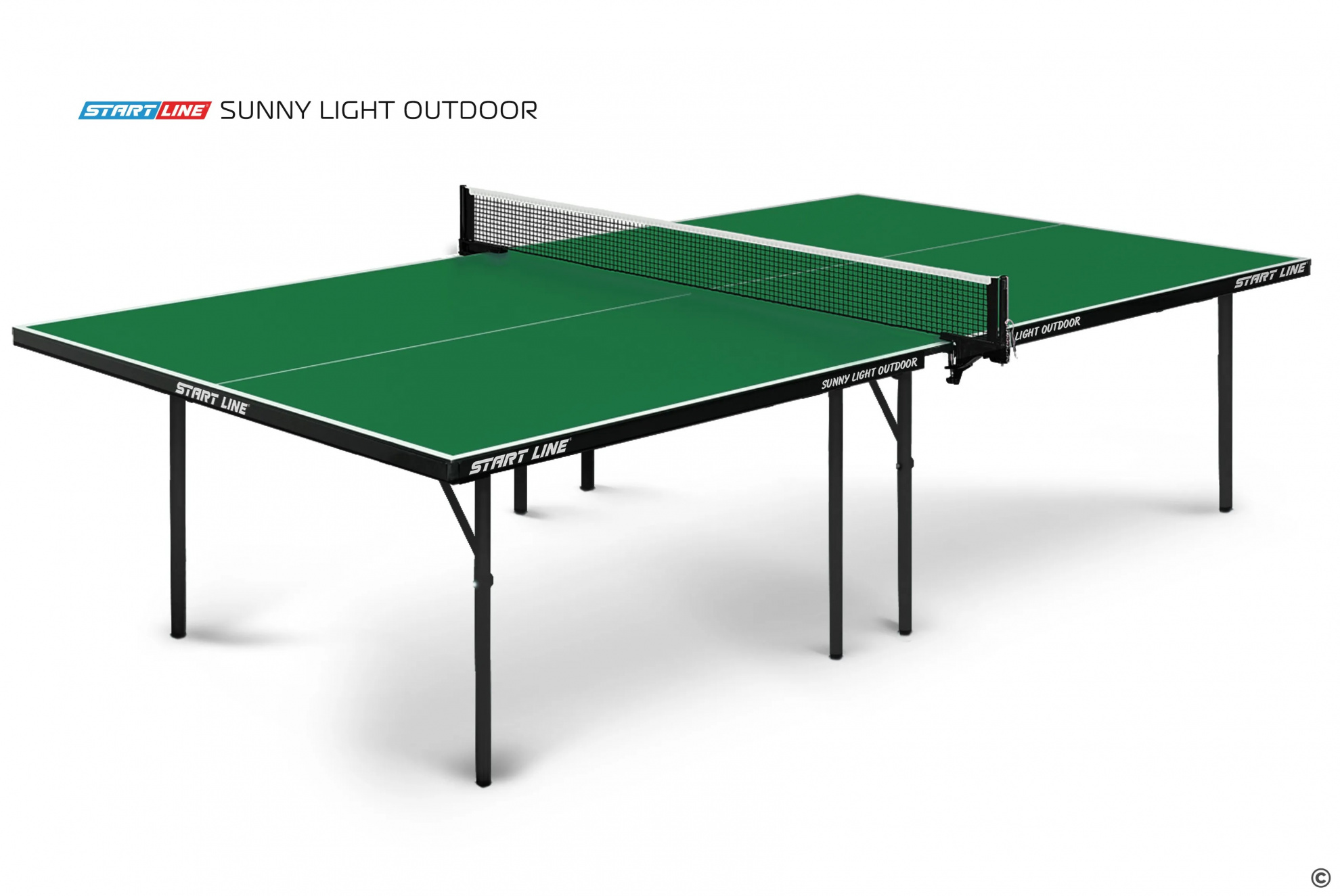 Start Line Sunny Light Outdoor Зелёный из каталога теннисных столов в Омске по цене 26590 ₽