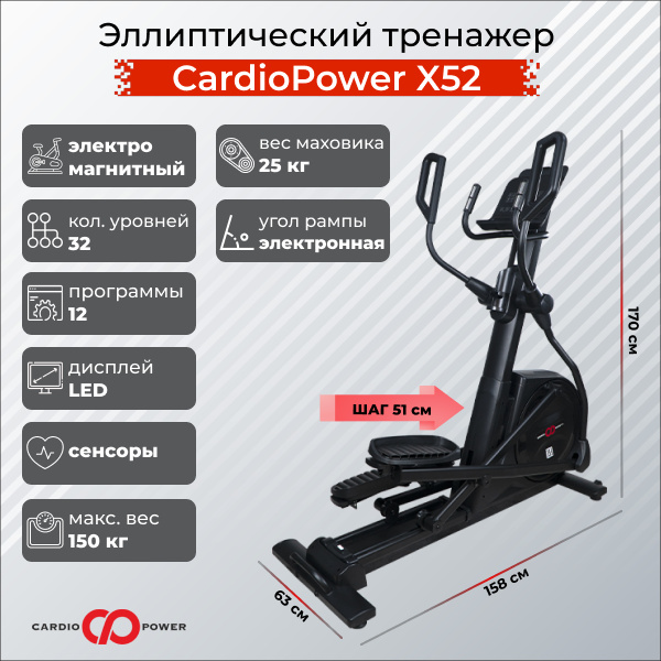 X52 в Омске по цене 109900 ₽ в категории тренажеры CardioPower