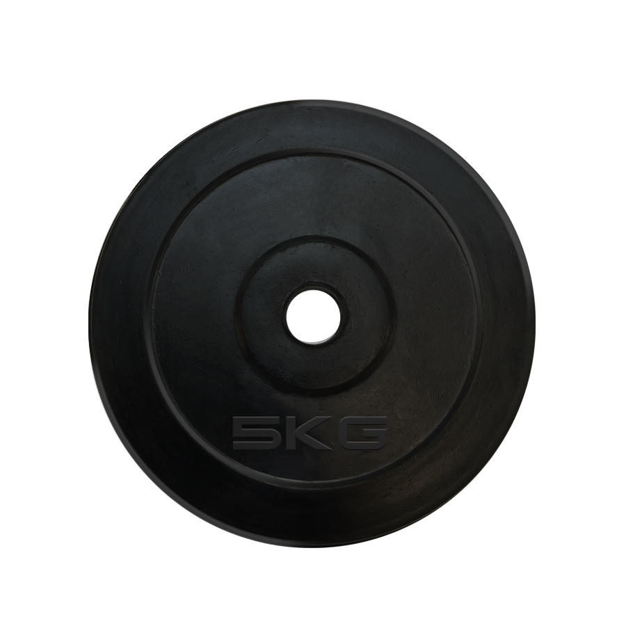 5 кг обрезиненный черный в Омске по цене 1880 ₽ в категории диски (блины) для штанг и гантелей UnixFit