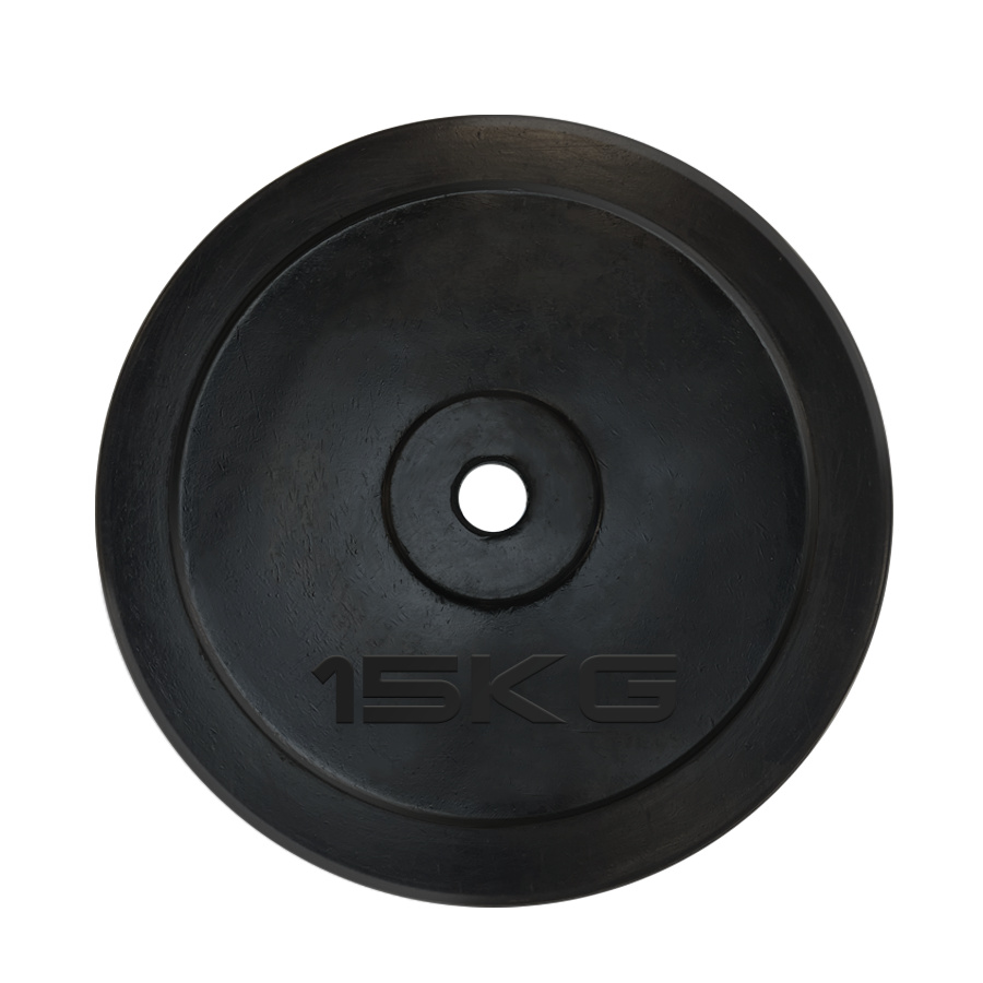 15 кг. обрезиненный черный в Омске по цене 4990 ₽ в категории диски (блины) для штанг и гантелей UnixFit