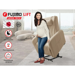 Fujimo LIFT CHAIR F3005 FLWL с подъемом Ваниль из каталога массажных кресел в Омске по цене 62660 ₽