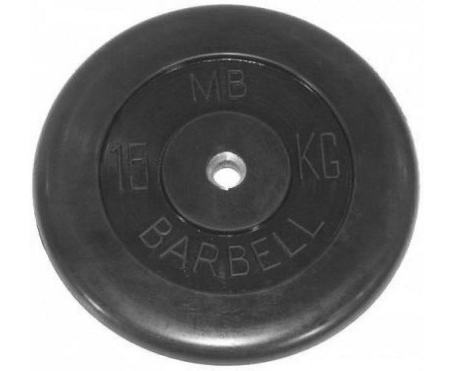 (металлическая втулка) 15 кг / диаметр 51 мм в Омске по цене 8148 ₽ в категории диски (блины) для штанг и гантелей MB Barbell