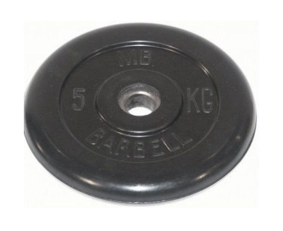 (металлическая втулка) 5 кг / диаметр 51 мм в Омске по цене 2898 ₽ в категории диски (блины) для штанг и гантелей MB Barbell