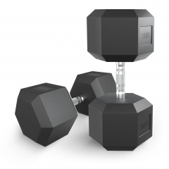 UnixFit гексагональная 50 кг из каталога обрезиненных гантелей в Омске по цене 18890 ₽