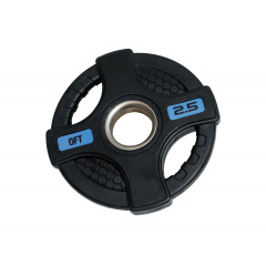 Original FitTools черный с двумя хватами 2,5 кг из каталога дисков для штанги с посадочным диаметром 50 мм. в Омске по цене 1290 ₽