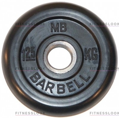 MB Barbell черный - 30 мм - 1.25 кг из каталога дисков для штанги с посадочным диаметром 30 мм.  в Омске по цене 630 ₽