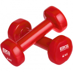 Bronze Gym виниловая 4 кг (пара) из каталога гантелей для фитнеса в Омске по цене 2640 ₽