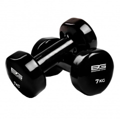 Bronze Gym виниловая 7 кг (пара) из каталога гантелей для фитнеса в Омске по цене 4250 ₽