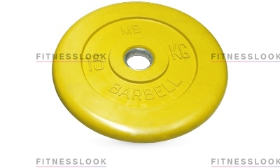 MB Barbell желтый 26 мм - 15 кг из каталога дисков для штанги с посадочным диаметром 26 мм.  в Омске по цене 4816 ₽