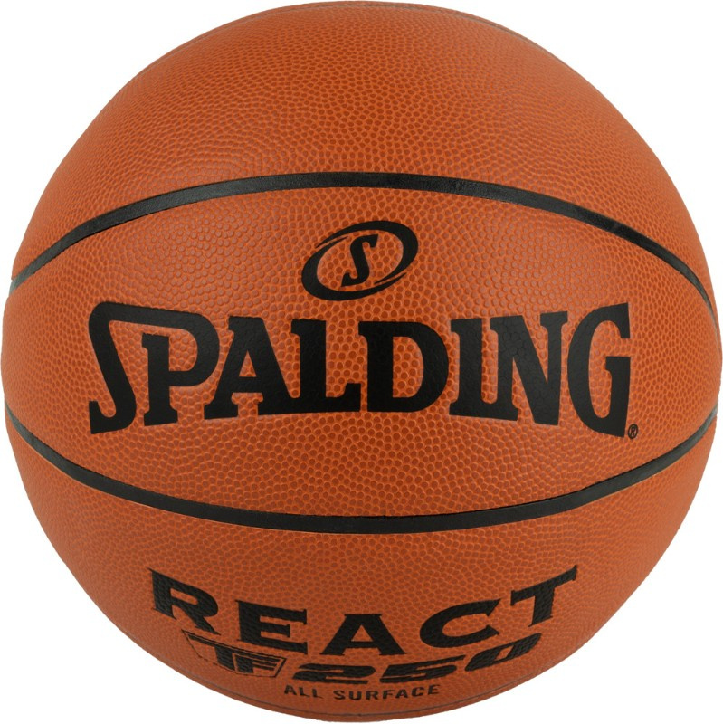 TF-250 React FIBA размер 7 в Омске по цене 5490 ₽ в категории баскетбольные мячи Spalding