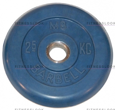 MB Barbell синий - 30 мм - 2.5 кг из каталога дисков для штанги с посадочным диаметром 30 мм.  в Омске по цене 817 ₽