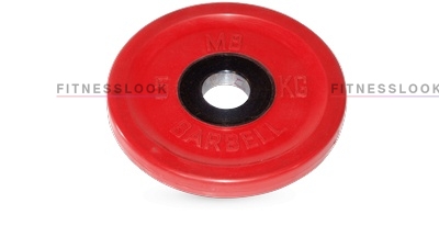 евро-классик красный - 50 мм - 5 кг в Омске по цене 4984 ₽ в категории диски (блины) для штанг и гантелей MB Barbell