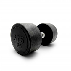 UnixFit PRO круглая  37,5 кг DBRND37_5PBK из каталога обрезиненных гантелей в Омске по цене 13990 ₽