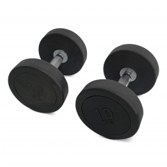UnixFit PRO круглая 10 кг DBRND10PBK из каталога обрезиненных гантелей в Омске по цене 3890 ₽