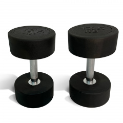 UnixFit PRO круглая 17,5 кг DBRND17_5PBK из каталога обрезиненных гантелей в Омске по цене 5870 ₽