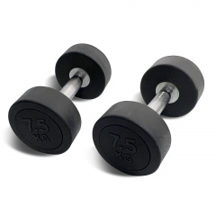 UnixFit PRO круглая 7,5 кг DBRND7_5PBK из каталога обрезиненных гантелей в Омске по цене 2990 ₽