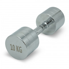 UnixFit PRO круглая 10 кг DBRND10PCE из каталога хромированных гантелей в Омске по цене 4890 ₽