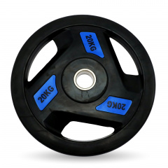 UnixFit PRO 20 кг, 51 мм DG20RUBPBL из каталога дисков для штанги с посадочным диаметром 50 мм. в Омске по цене 8420 ₽