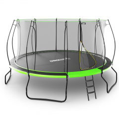 Батут с защитной сеткой Unix Line 14 ft UFO Green в Омске по цене 41690 ₽