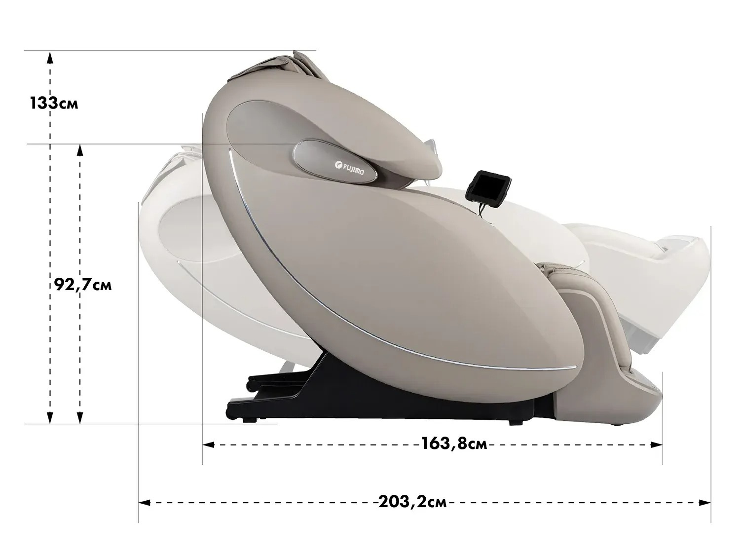 Fujimo Atlant 4D+ F707 Имбирь С массажем ног